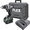 FLEX 24V Brushless Cordless 1/2-Inch 1,400 In-Lbs Torque 2-Speed Hammer Drill Turbo Mode Kit with 6.0Ah Stacked Lithium Battery and 280W Rapid Charger – FX1271T-1H