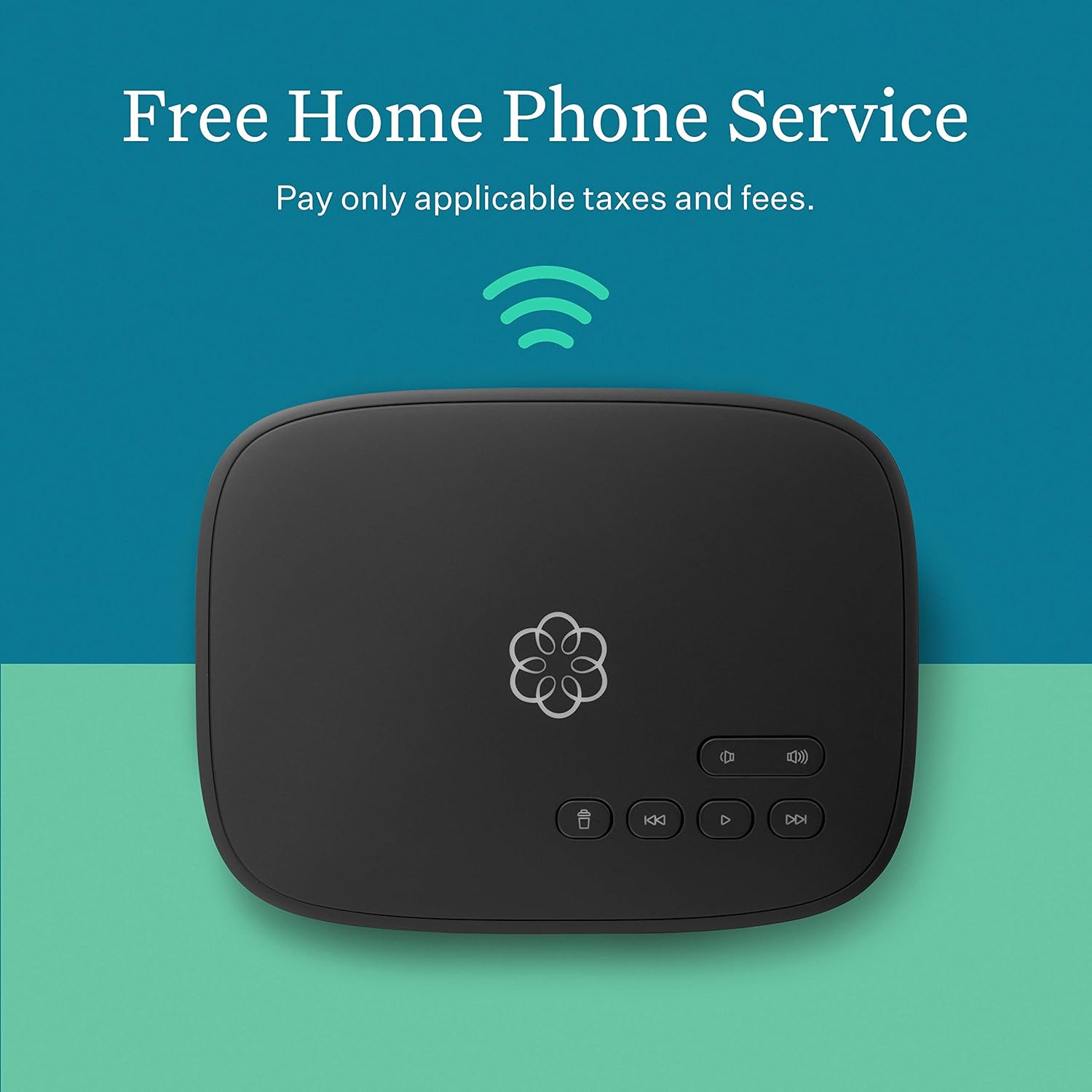 Ooma Telo Air 2 VoIP Free Home Phone Service with wireless and Bluetooth connectivity. Affordable Internet-based landline replacement. Unlimited nationwide calling. Low international rates,Black - Image 2